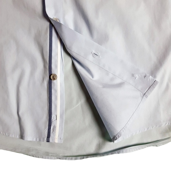 Hugo Boss Mens Cotton Dress Shirt Size Medium Blue - Picture 4 of 8